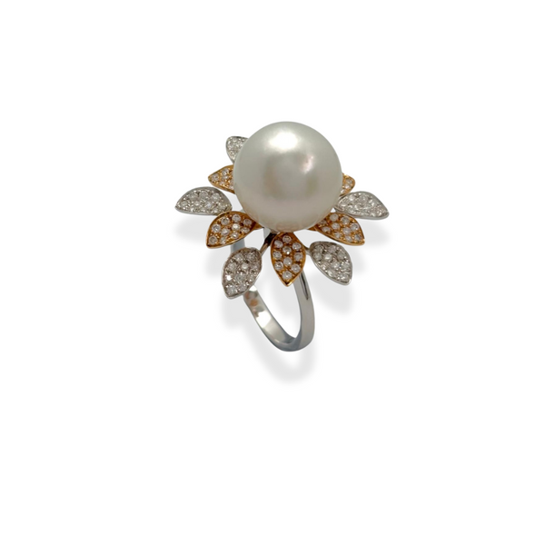 Pearl Diamond Ring