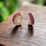 Ruby earrings