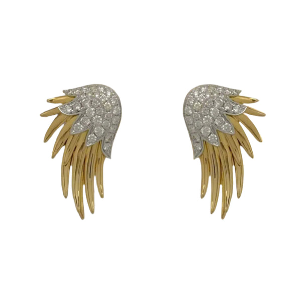 Angel Wing Diamond Earring