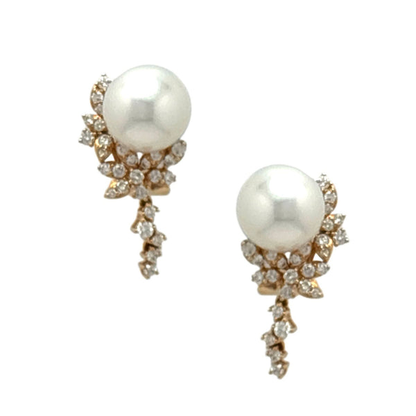 Pearl Diamond Earring