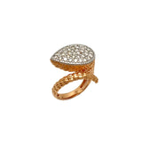 Pave Pear Ring