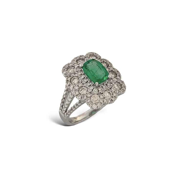 Emerald Diamond Ring